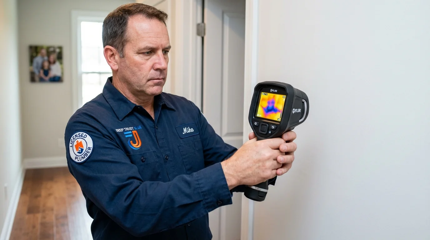 Thermal imaging leak detection by Johns Plumbing LLC in Abingdon